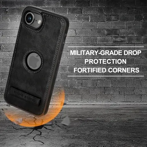 iPhone 16e uchun KSELF charm g'ilofi, zarbga chidamli, ingichka, tayanchli himoya g'ilofi, iPhone 16e 6.1'' bilan mos keluvchi ko'rinmas tayanch - 5