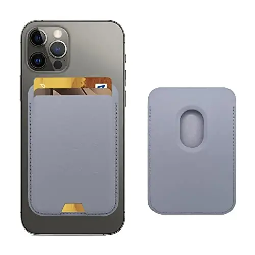 iPhone 17 16 15 14 13 12 Pro Max Air Plus Modeli için MagSafe ile Uyumlu Manyetik Cüzdan, Apple Cep Telefonu ve Kılıfı için Mag 3 Güvenli Kart Tutucu Yapışkan Aksesuarlar, Lavanta 