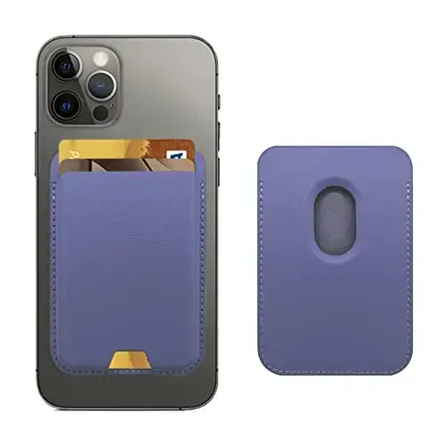 iPhone 17 16 15 14 13 12 Pro Max Air Plus modeli uchun MagSafe bilan mos keluvchi magnit hamyon, Apple uyali telefon va g'ilof uchun Mag 3 Safe karta ushlagichi, binafsha - 1