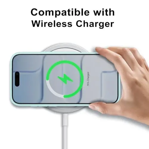 LoeoeL for iPhone 17 Air Case Clear, Transparent Hybrid iPhone 17 Air Phone Case [Hard Plastic & Soft Silicone Bumper] Acrylic Non Yellowing Thin Slim Protective Cover for Women, Teal - 9