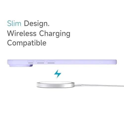 iPhone 17 Air Kılıfı Şeffaf, Transparan Hibrit iPhone 17 Air Telefon Kılıfı [Sert Plastik & Yumuşak Silikon Tampon] Akrilik Sararmayan İnce Koruyucu Kapak Kadınlar için, Mor Lavanta - 5