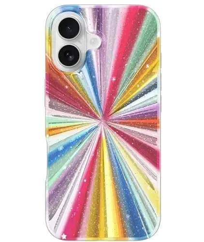 LONLI Hue for iPhone 17 Case - Magic Cosmic Portal Shockproof Phone Cover - [Shock-Absorbent Bumper] - Cute, Unique and Eye-Catchy - LONLI