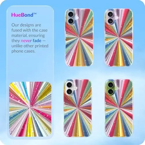 LONLI Hue for iPhone 17 Case - Magic Cosmic Portal Shockproof Phone Cover - [Shock-Absorbent Bumper] - Cute, Unique and Eye-Catchy - 6