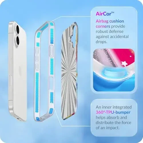 LONLI Hue for iPhone 17 Case - Magic Cosmic Portal Shockproof Phone Cover - [Shock-Absorbent Bumper] - Cute, Unique and Eye-Catchy - 3