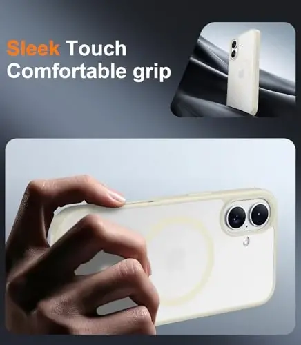 Red2Fire Magnetic for iPhone 17 Case, (Compatible with MagSafe) (Military Grade Drop Protection) Translucent Matte Shockproof Phone Case for iPhone 17 6.3