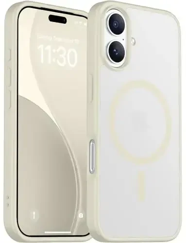 Red2Fire Magnetic for iPhone 17 Case, (Compatible with MagSafe) (Military Grade Drop Protection) Translucent Matte Shockproof Phone Case for iPhone 17 6.3