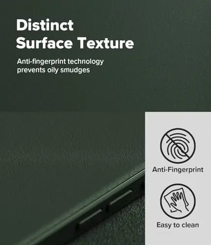 Ringke Onyx for iPhone 17 Case, [Feels Good in The Hand] Oil & Dirt Resistant, Individual Lens Covers for Cameras, Non-Slip Enhanced Grip Lightweight Cover - Dark Green - 4