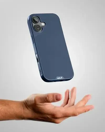 Mous for iPhone 17 Case, Compatible with MagSafe - Limitless - Protective Magnetic Cover for iPhone 17 - Shockproof, Full Camera Protection, Anti-Scratch Back, Marine Blue - 4