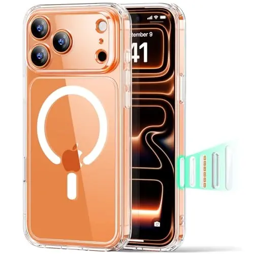 ESR for iPhone 17 Pro Case for MagSafe, Camera Control, Clear | Ultra Slim, 3X Military-Grade Drop Protection, Magnetic Phone Case, Impact Absorbing, Resists Scratches 