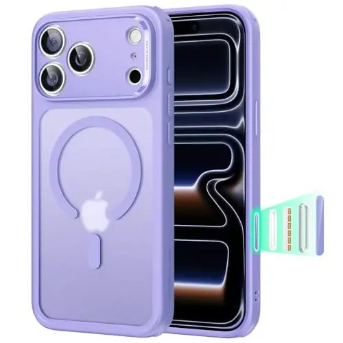 ESR for iPhone 17 Pro Case for MagSafe, Camera Control, Frosted Purple | Ultra Slim, 3X Military-Grade Drop Protection, Magnetic Phone Case, Impact Absorbing, Resists Scratches 