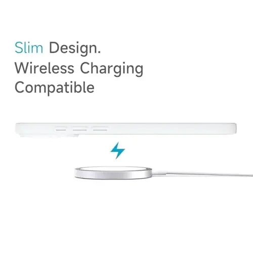 iPhone 17 Pro için LoeoeL Şeffaf Kılıf, [Sert Plastik ve Yumuşak Silikon Tamponlu] Şeffaf Hibrit iPhone 17 Pro Telefon Kılıfı, Kadınlar için Sararmayan İnce Koruyucu Akrilik Kapak, Beyaz - 5