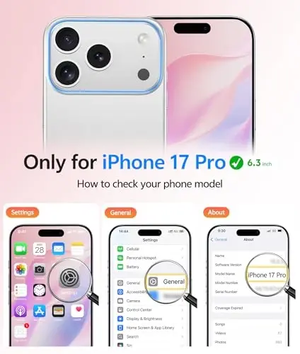 FNTCASE for iPhone 17 Pro Case: Magnetic Frosted Translucent Matte Military Grade Shockproof Slim Cover | Full Covered Camera Protection | Slim Drop Proof Durable Protective Cases - 1
