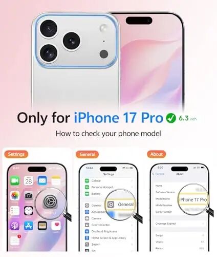 FNTCASE for iPhone 17 Pro Case, Fit for Magsafe, Screen Protector, Hot Pink | Full Camera Protection, Translucent Matte, 14FT Military Grade Drop Proof, Shockproof Protective Phone Cover - 1
