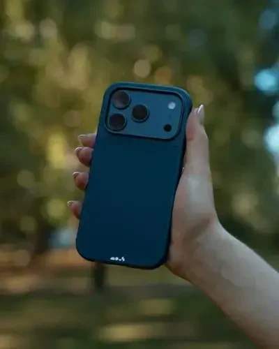 Mous for iPhone 17 Pro Case, Compatible with MagSafe - Limitless - Protective Magnetic Cover for iPhone 17 Pro - Shockproof, Full Camera Protection, Anti-Scratch Back, Marine Blue - 5