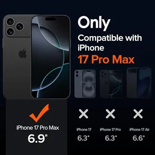 ivoler Magnetic Case for iPhone 17 Pro Max 6.9'' [Compatible with Magsafe] [15 FT Military Grade Protection] Magnetic Charger Case Bumper for, Frosted Translucent Back for iPhone 17 Pro Max- Gray - 2