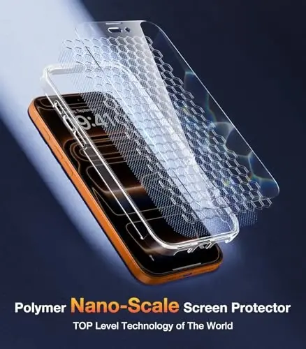 Diaclara Magnetic Designed for iPhone 17 Pro Max Case Full Body Bumper,[Compatible with MagSafe] Military Drop Proof Cover with Built-in Touch Sensitive Anti-Scratch Screen Protector, Clear - 6