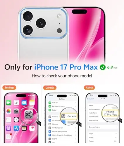 FNTCASE for iPhone 17 Pro Max Case, Fit for Magsafe, Screen Protector | Full Camera Protection, Translucent Matte, 14FT Military Grade Drop Proof, Shockproof Protective Phone Cover, Hot Pink - FNTCASE
