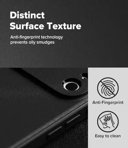 Ringke Onyx for iPhone 17 Pro Max Case, [Feels Good in The Hand] Oil & Dirt Resistant, Individual Lens Covers for Cameras, Non-Slip Enhanced Grip Lightweight Cover - Black - 6