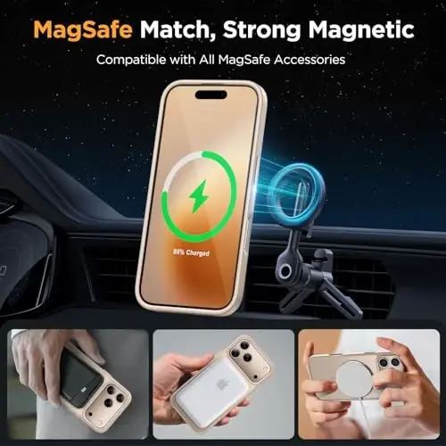 Miracase for iPhone 17 Pro Max Case with Screen Protector [Compatible with MagSafe] Slim Thin Phone Case Military-Grade Protected for 17 ProMax Cover Bumper 6.9