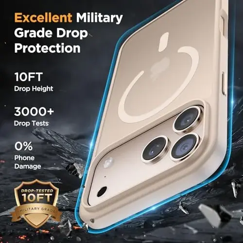 Miracase for iPhone 17 Pro Max Case with Screen Protector [Compatible with MagSafe] Slim Thin Phone Case Military-Grade Protected for 17 ProMax Cover Bumper 6.9
