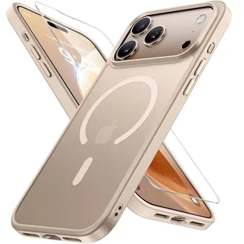 Miracase for iPhone 17 Pro Max Case with Screen Protector [Compatible with MagSafe] Slim Thin Phone Case Military-Grade Protected for 17 ProMax Cover Bumper 6.9