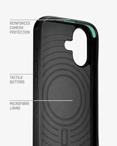 iPhone 17 uchun Mous g'ilofi, MagSafe bilan mos keladi - Cheksiz - iPhone 17 uchun himoya yong'oq qopqog'i - Zarba o'tkazmaydigan, To'liq kamera himoyasi, Chizilishga qarshi orqa, Jigarrang - 3