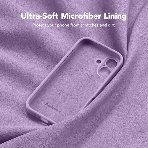 iPhone 17 uchun SuydanBox magnitli g‘ilof, MagSafe bilan mos, [To‘liq kamera himoyasi][Ekran himoyachisi] Silikon zarbaga chidamli himoya g‘ilofi, iPhone 17 6.3