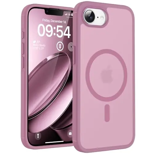 iPhone 17e Kılıf için TOCOL, Magsafe ile Uyumlu, Askeri Düşme Koruması, İnce Yarı Saydam Mat Darbeye Dayanıklı, iPhone 17 e Kılıf 6.1 inç (Leylak Moru) 