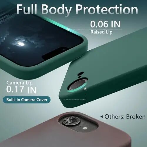 FireNova Magnetic for iPhone 17e Case/iPhone 16e Case, Compatible with MagSafe, [Silicone Camera Protection] Microfiber Lining Phone Case, 6.1