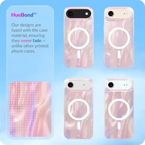 LONLI Hue for iPhone Air Case - Golden Floral Shockproof Magnetic Phone Cover - [Compatible with Magsafe] - Elegant, Unique and Aesthetic - 6