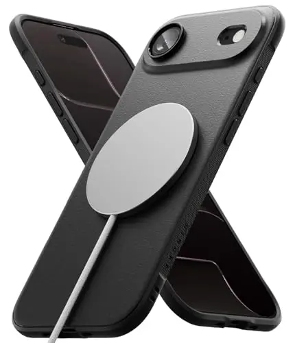 Ringke Onyx for iPhone Air Case, [Compatible with MagSafe] Oil & Dirt Resistant, Individual Lens Covers for Cameras, Non-Slip Enhanced Grip Lightweight Cover - Magnetic Black - 1