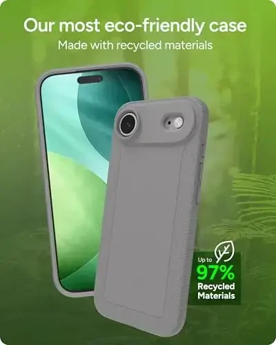 ZAGG Luxe Snap Phone Case for iPhone Air - Gray, Durable Graphene for Drop Protection (10ft/3m), Slim Lightweight Design, MagSafe Compatible - 3