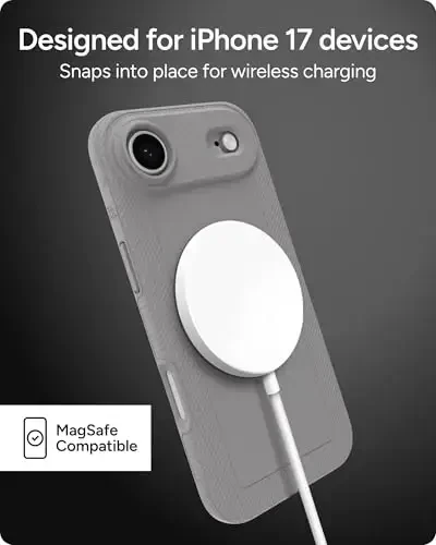 ZAGG Luxe Snap Phone Case for iPhone Air - Gray, Durable Graphene for Drop Protection (10ft/3m), Slim Lightweight Design, MagSafe Compatible - 5