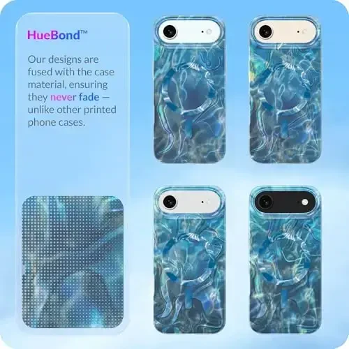 LONLI Hue for iPhone Air Case - Golden Floral Shockproof Magnetic Phone Cover - [Compatible with Magsafe] - Elegant, Unique and Aesthetic - 6