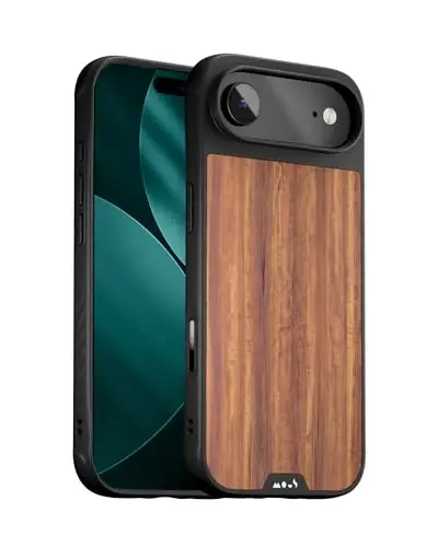 iPhone Air Kılıfı için Mous, MagSafe Uyumlu - Limitless - iPhone Air için Koruyucu Ceviz Kılıfı - Darbeye Dayanıklı, Tam Kamera Koruması, Çizilmeye Karşı Dayanıklı Arka Yüzey, Kahverengi 