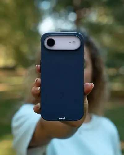 Mous for iPhone Air Case, Compatible with MagSafe - Limitless - Protective Magnetic Cover for iPhone Air - Shockproof, Full Camera Protection, Anti-Scratch Back, Marine Blue - 5