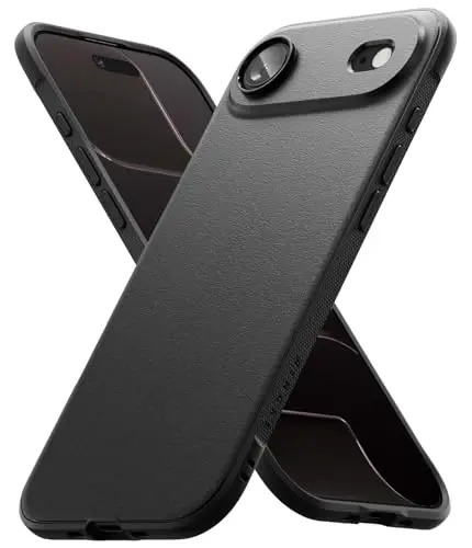 Ringke Onyx for iPhone Air Case, [Feels Good in The Hand] Oil & Dirt Resistant, Individual Lens Covers for Cameras, Non-Slip Enhanced Grip Lightweight Cover - Black 