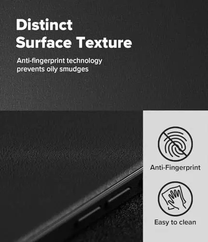 Ringke Onyx for iPhone Air Case, [Feels Good in The Hand] Oil & Dirt Resistant, Individual Lens Covers for Cameras, Non-Slip Enhanced Grip Lightweight Cover - Black - 4