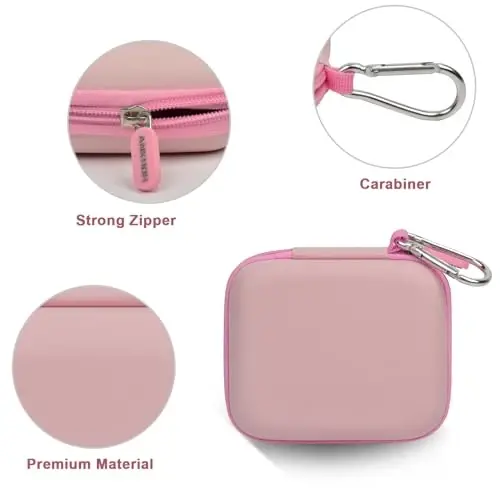 Case Compatiable with Clutch - Pro Portable Charger for iPhone Power Bank Travel Holder Storage for Battery Pack, USB Charging Cable and More Accessories(Box Only) Pink - 2
