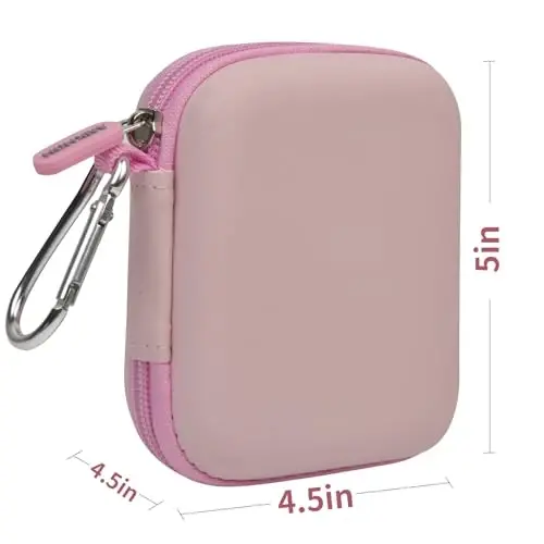 Case Compatiable with Clutch - Pro Portable Charger for iPhone Power Bank Travel Holder Storage for Battery Pack, USB Charging Cable and More Accessories(Box Only) Pink - 5