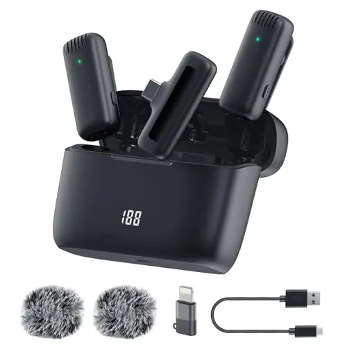 Labstandard Wireless Lavalier Lapel Microphone for iPhone, iPad, mini Video Recording Mic for Interview Video Podcast Vlog YouTube & Livestream, Noise Reduction, Plug & Play (J13 Pro) - LABSTANDARD (1)