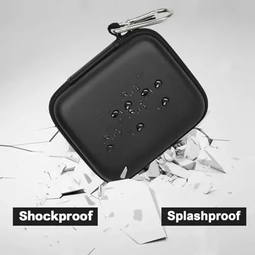 Case Compatiable with Clutch - Pro Portable Charger for iPhone Power Bank Travel Holder Storage for Battery Pack, USB Charging Cable and More Accessories(Box Only) Black - 4