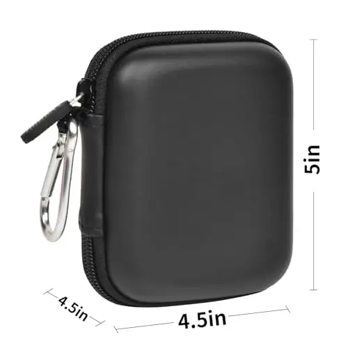 Case Compatiable with Clutch - Pro Portable Charger for iPhone Power Bank Travel Holder Storage for Battery Pack, USB Charging Cable and More Accessories(Box Only) Black - 5