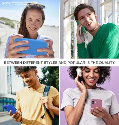 Vooii Compatible with iPhone 16 Case, Liquid Silicone Upgrade [Camera Protection] [Soft Anti-Scratch Microfiber Lining] Shockproof Phone Case for iPhone 16 6.1 inch - Klein Blue - 6