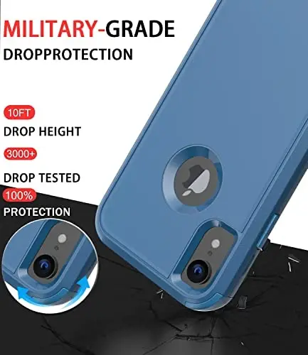 Diverbox for iPhone Xr Case [Shockproof] [Dropproof] [Dust-Proof],Heavy Duty Protection Phone Case Cover for Apple iPhone XR - 2