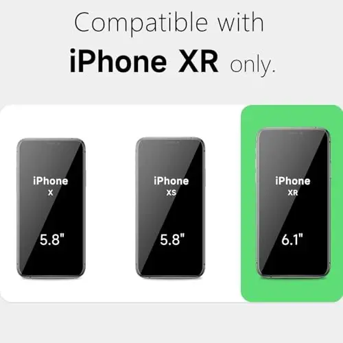 LoeoeL for iPhone XR Case Clear, Transparent Hybrid XR Phone Case [Hard Plastic & Soft Silicone Bumper] Acrylic Non Yellowing Thin Slim Protective Cover for Women, Mint Green - 6