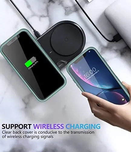 Diverbox for iPhone Xr Case [Shockproof] [Dropproof] [Dust-Proof],Heavy Duty Protection Phone Case Cover for Apple iPhone XR (Pine Green) - 7