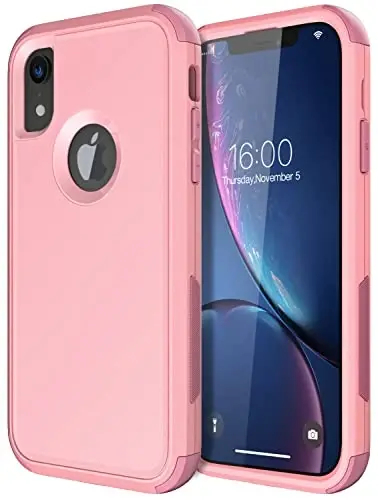 Diverbox for iPhone Xr Case [Shockproof] [Dropproof] [Dust-Proof],Heavy Duty Protection Phone Case Cover for Apple iPhone XR (Pink) - DIVERBOX