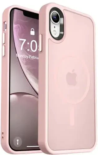 iPhone XR uchun MOCCA kuchli magnitli telefon g‘ilofi, [Magsafe bilan mos keladi][Harbiy darajadagi tushishdan himoya] Yupqa yarim shaffof matli himoya g‘ilofi iPhone XR 6.1