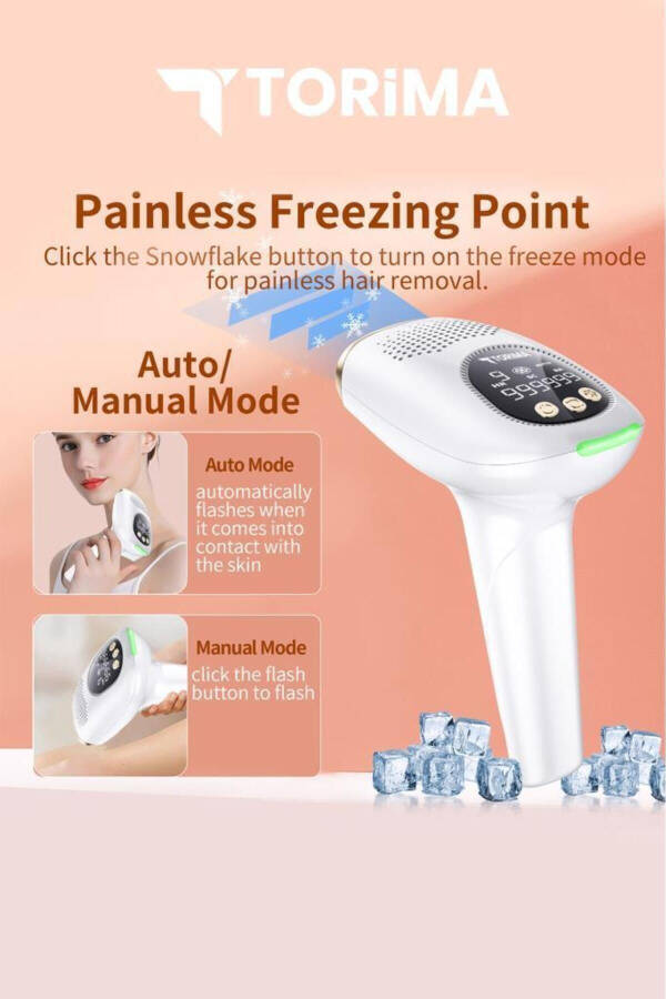 IPL Ice Laser Hair Removal 999,999 Shots Automatic/Manual Touch Screen Painless Body Device - 13